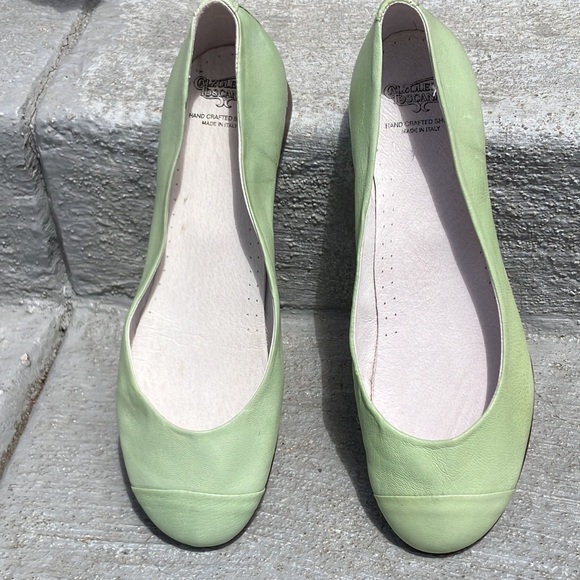 EUC Buttery Leather Calzoleria Toscana Cap-Toe Flats women size 39 - Picture 3 of 12